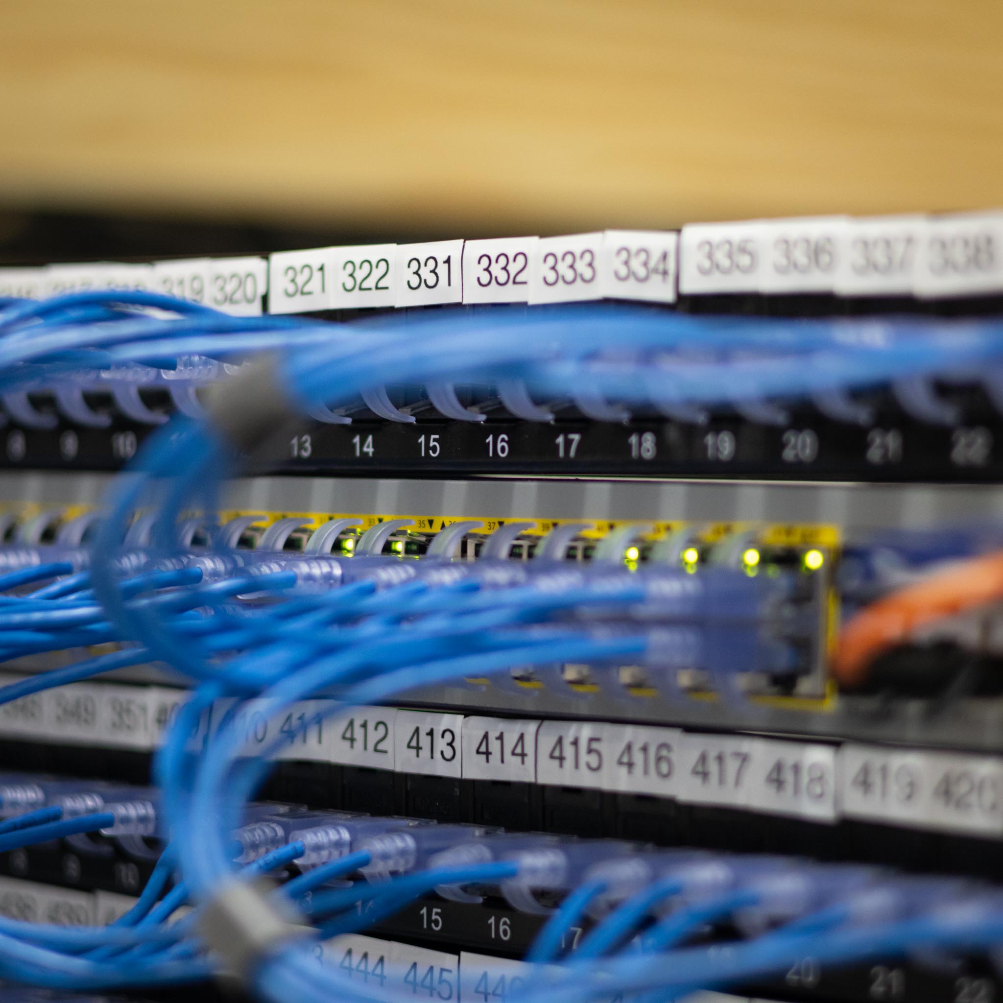 A tidy patch panel