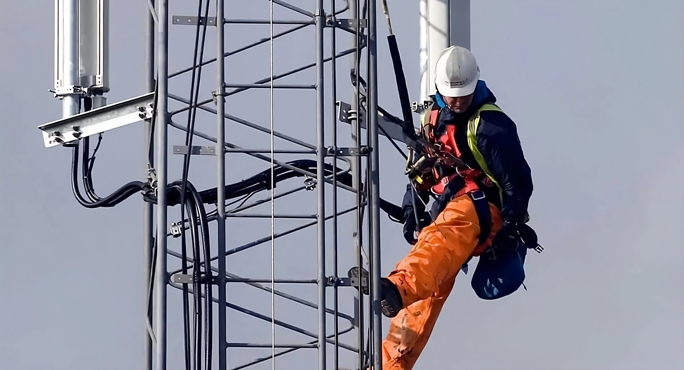 Technician on a tower